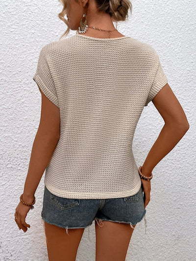 Jena | Top col en V pour femme | chic