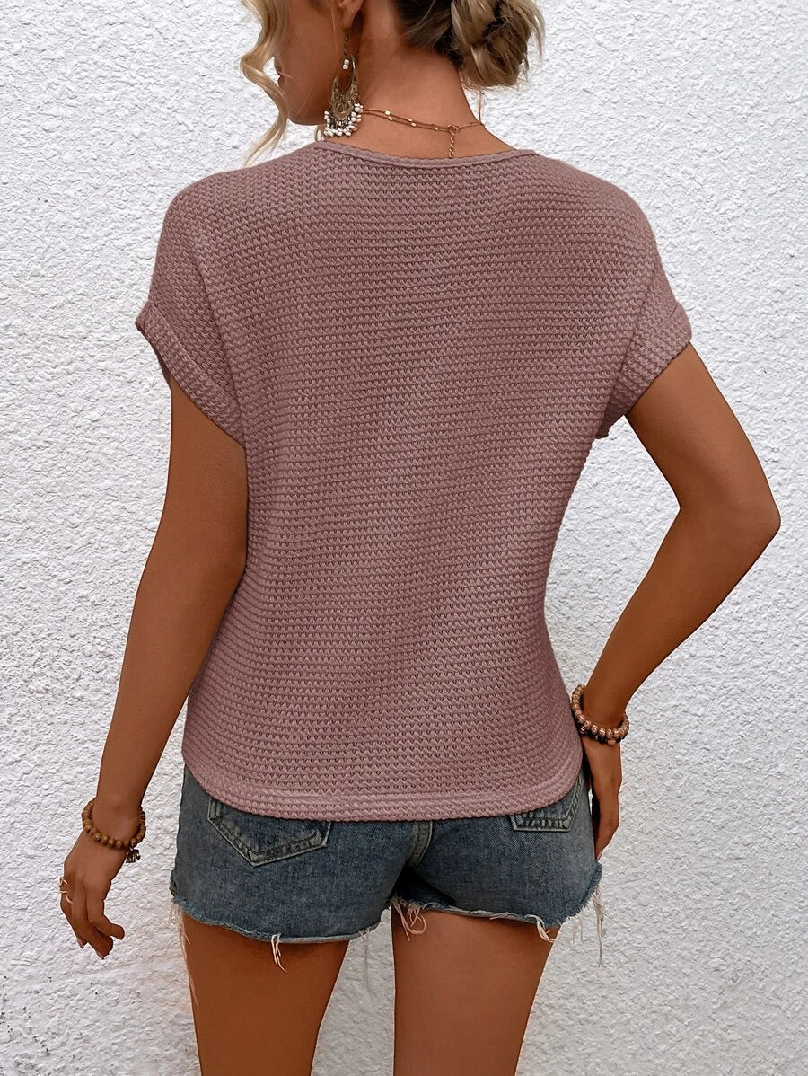 Jena | Top col en V pour femme | chic