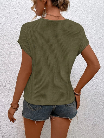 Jena | Top col en V pour femme | chic