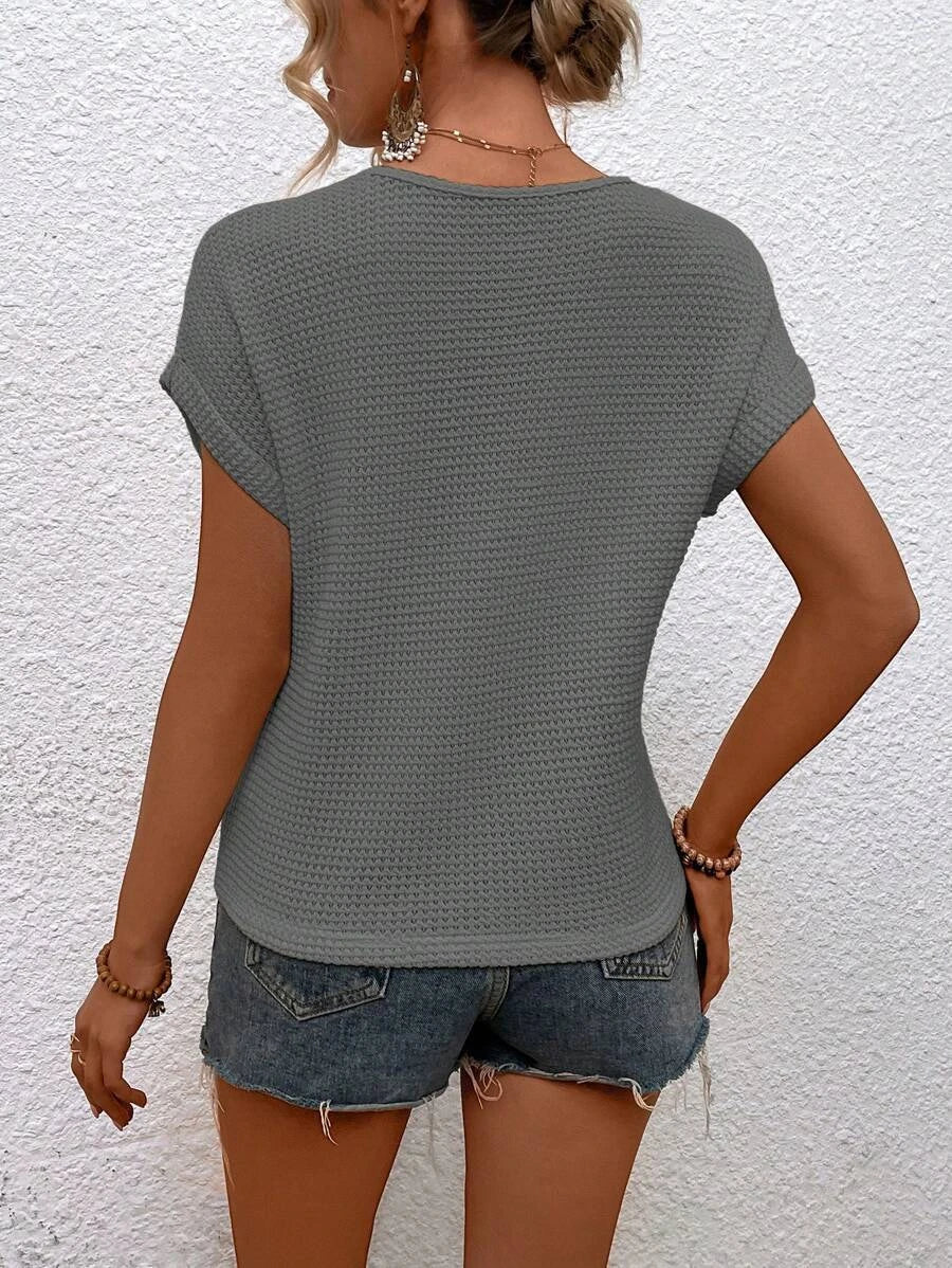 Jena | Top col en V pour femme | chic