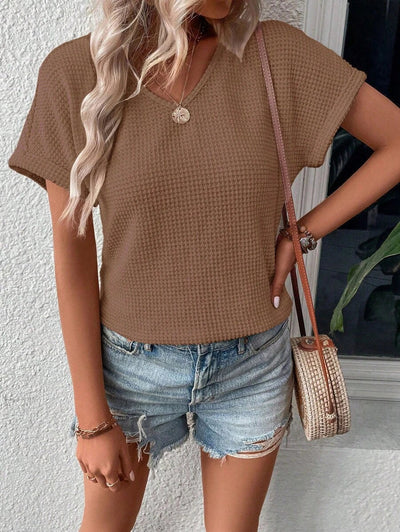 Manon | Top manches à poignets roulés pour femme | Simple