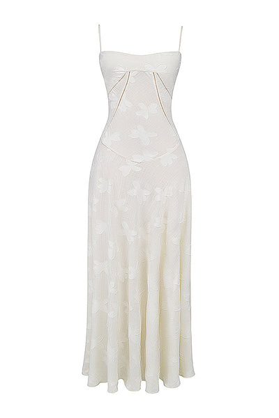 Amélie - Robe élégante avec décolleté en V et manches papillon
