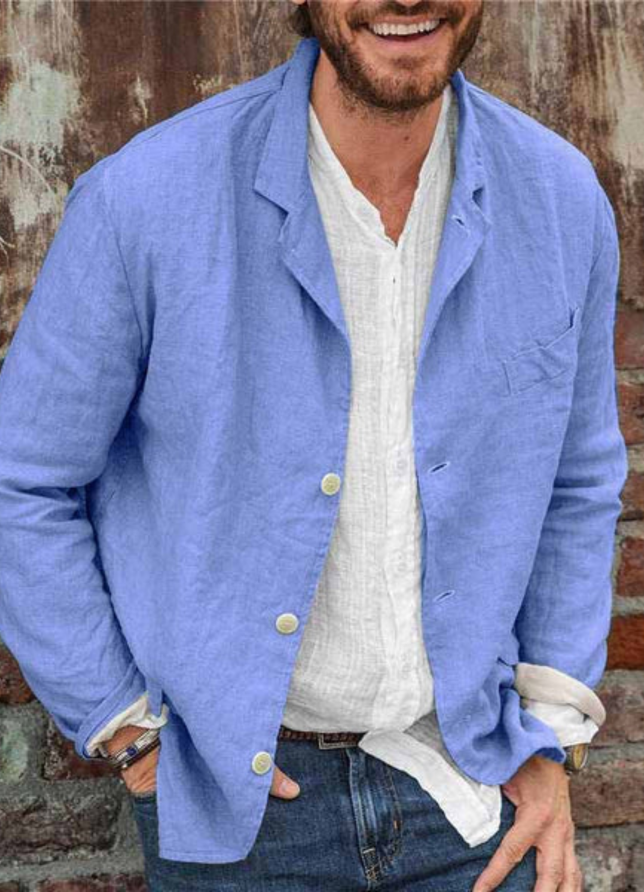Vincent | Blazer Décontracté Pour Hommes | Longue