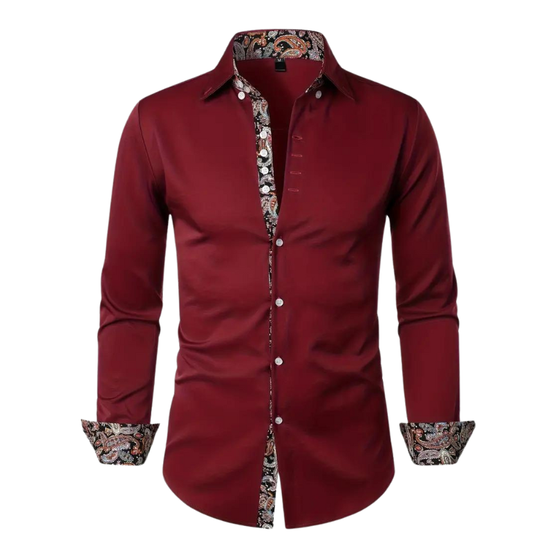 Niko | Chemise à accents Paisley pour hommes