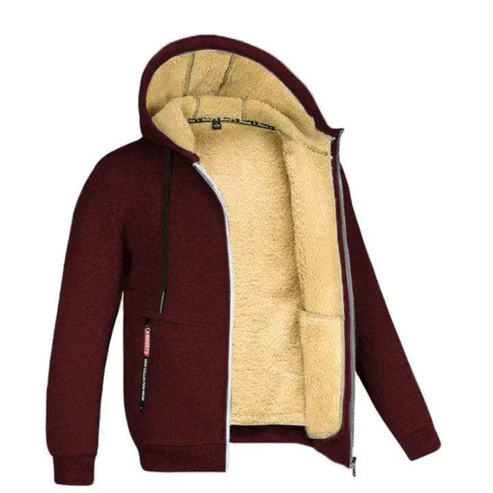 Drew | Veste polaire à capuche pour hommes | Chaude