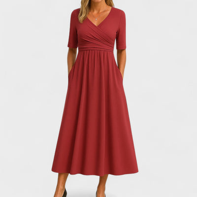 Joanna – Robe midi élégante