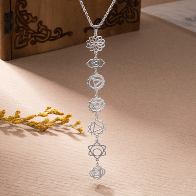 Collier 7 Chakras en plaqué or – Énergie & harmonie