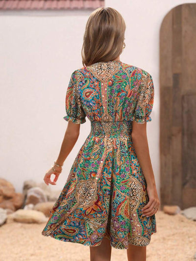 Josephine | Robe d'été Envelopper pour femme | Mini