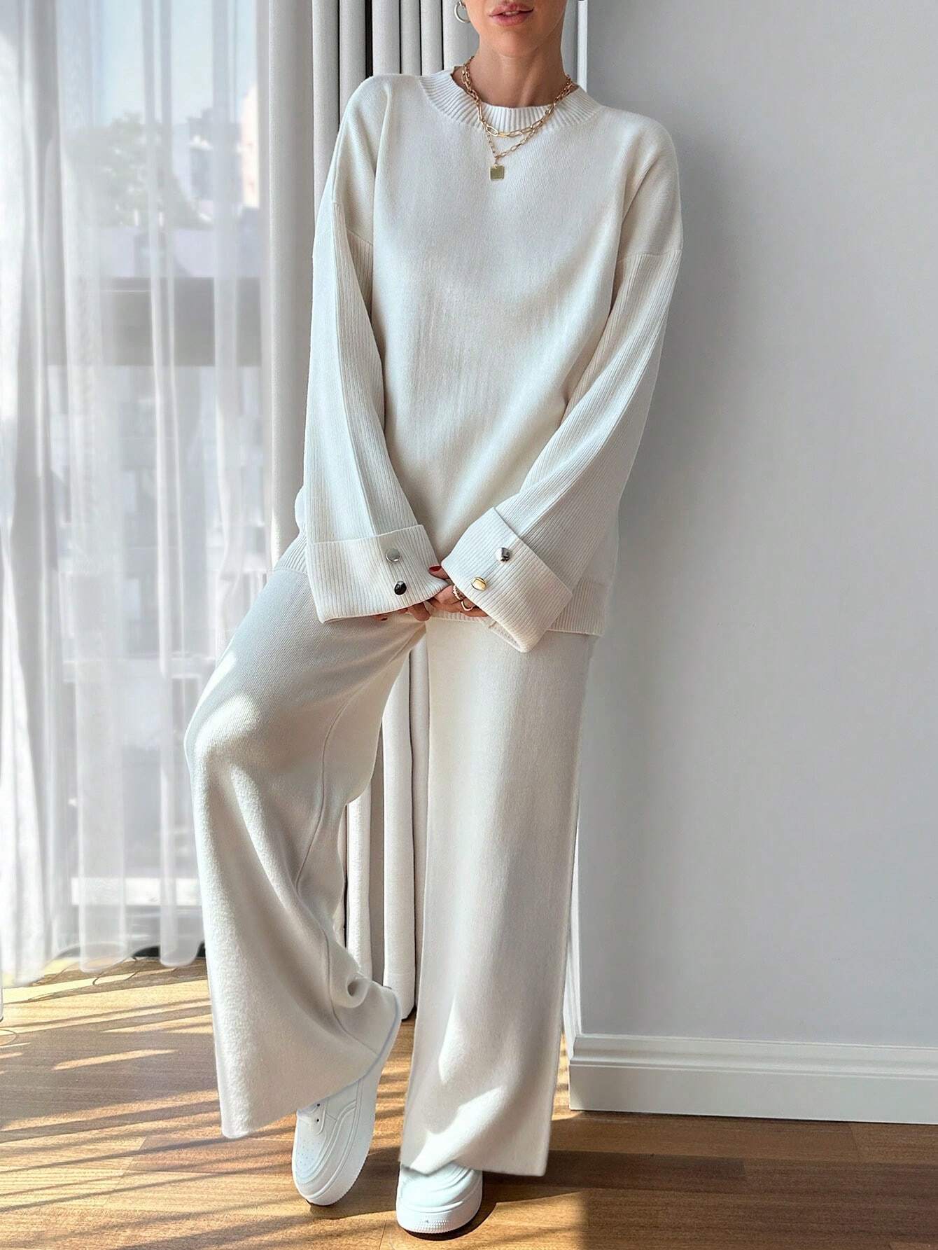 AtelierdeRocheParis™ | Ensemble Tricoté Chic & Confort – Élégance Décontractée