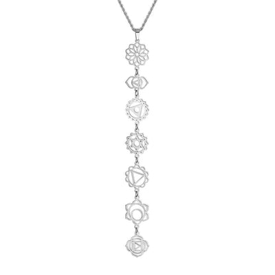 Collier 7 Chakras en plaqué or – Énergie & harmonie