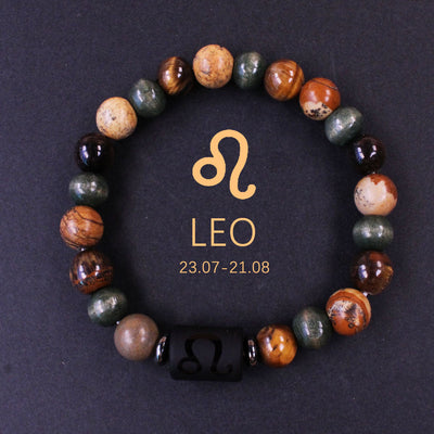 Bracelet Zodiaque en Pierres Naturelles – Ajustable et Unique