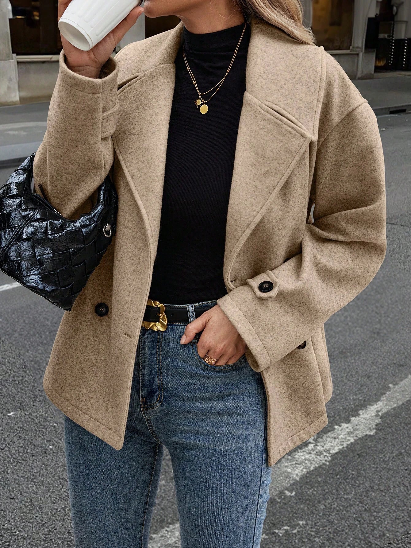 AtelierdeRocheParis™ | Manteau Classique à Double Boutonnage