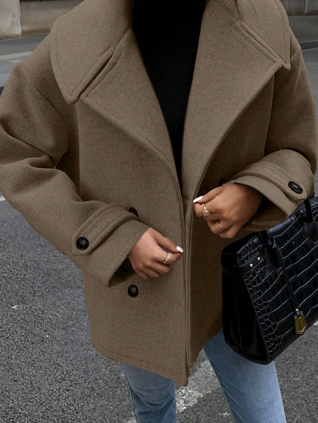 AtelierdeRocheParis™ | Manteau Classique à Double Boutonnage