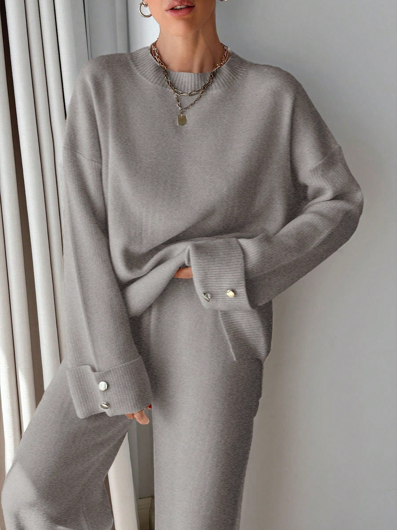 AtelierdeRocheParis™ | Ensemble Tricoté Chic & Confort – Élégance Décontractée