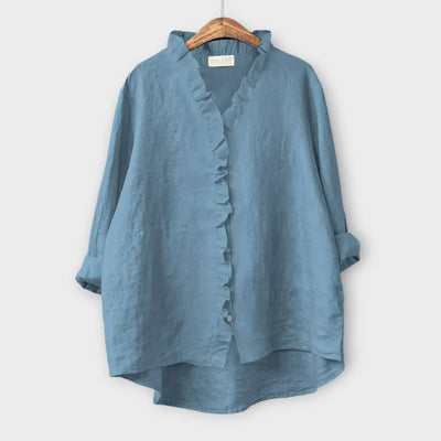 Sanela | Chemise chic en lin et coton