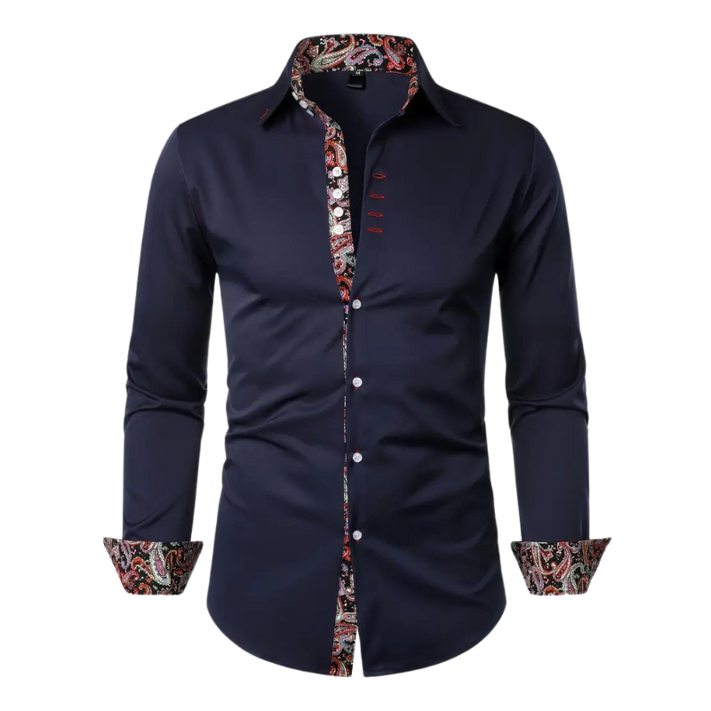 Niko | Chemise à accents Paisley pour hommes