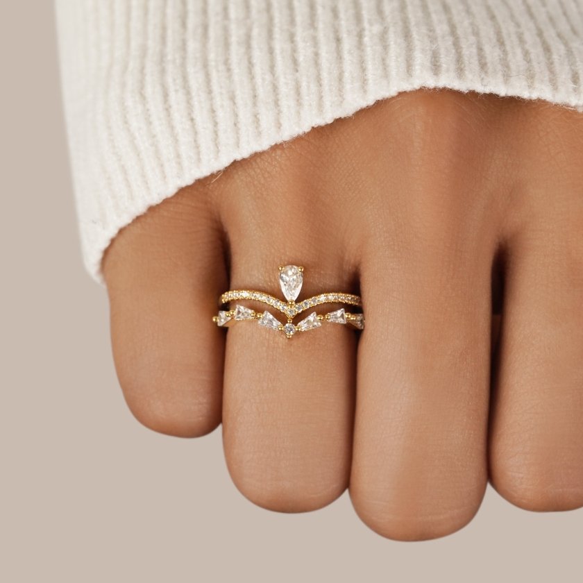 Valeria - Bague en cristal élégante