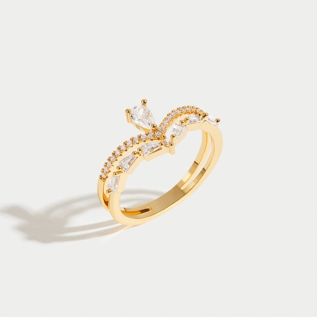 Valeria - Bague en cristal élégante