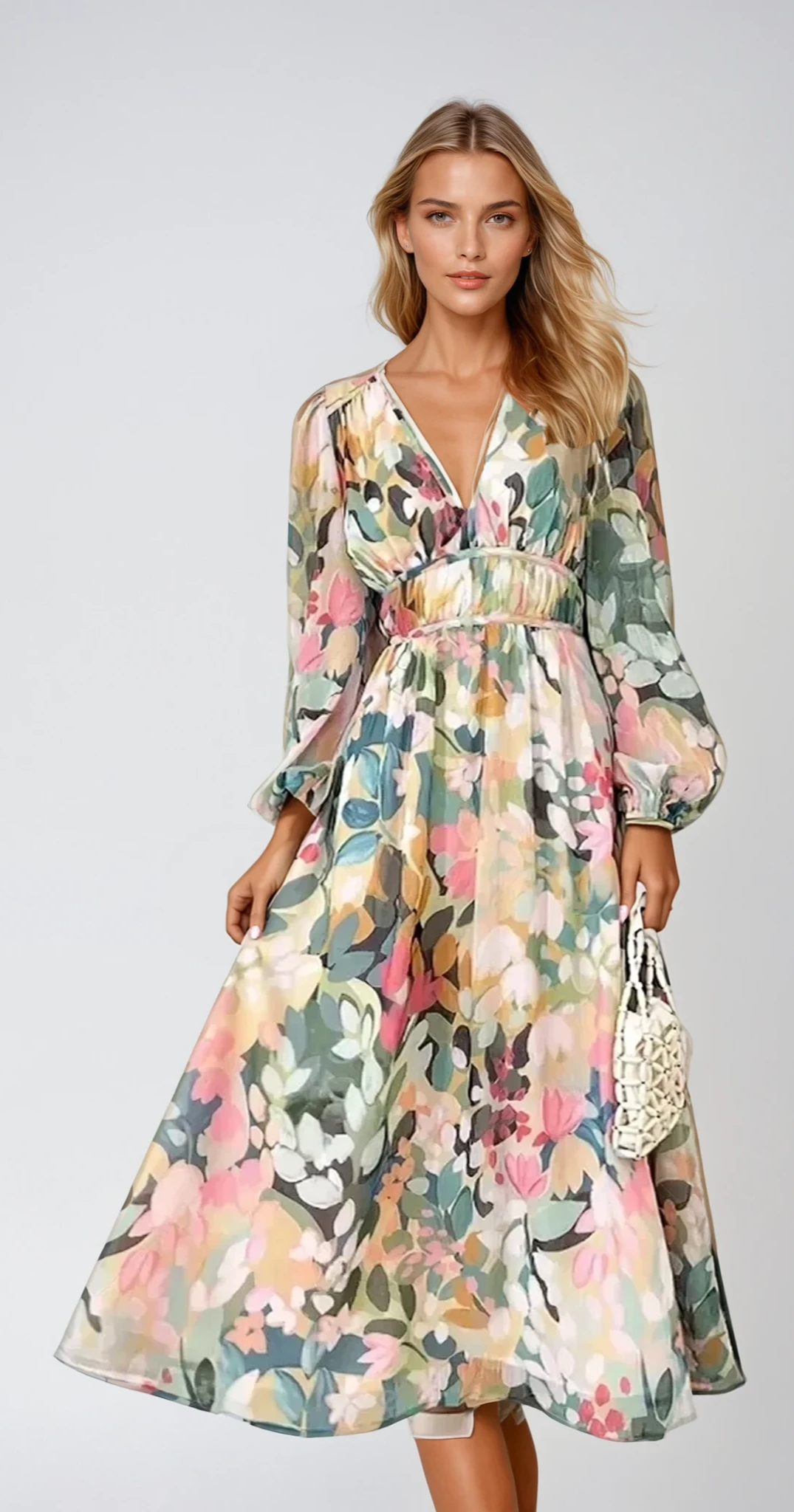 Madeleine - Robe à fleurs élégante pour un style intemporel
