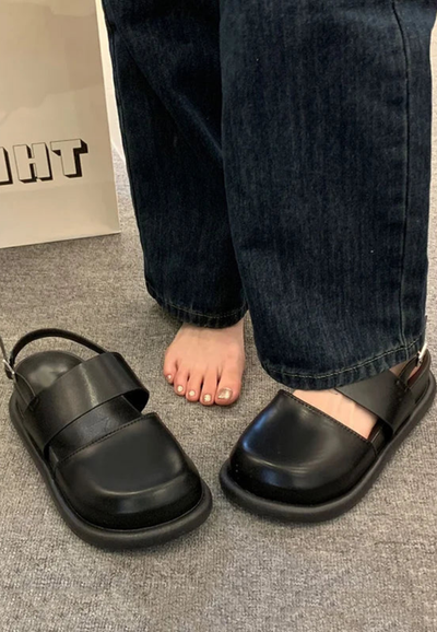 Letti | Sandales à Bout fendu Pour Femmes | Noir