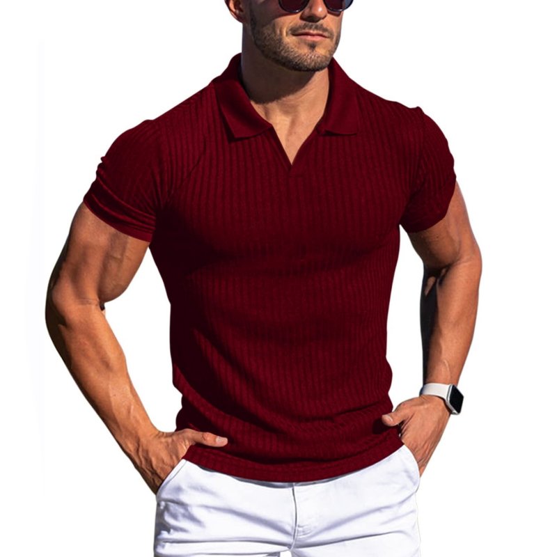 Jazzy | Chemise Manche Courte Pour Hommes | Noir