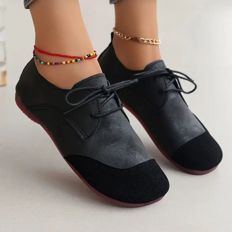 Elvessa | Chaussures à Lacets Compensé Pour Femme | Confortables