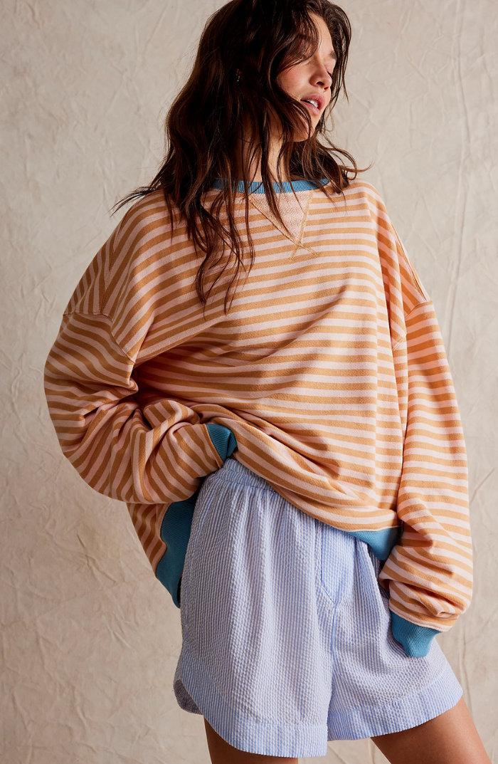 Pull Oversized Rayé Chic et Confortable
