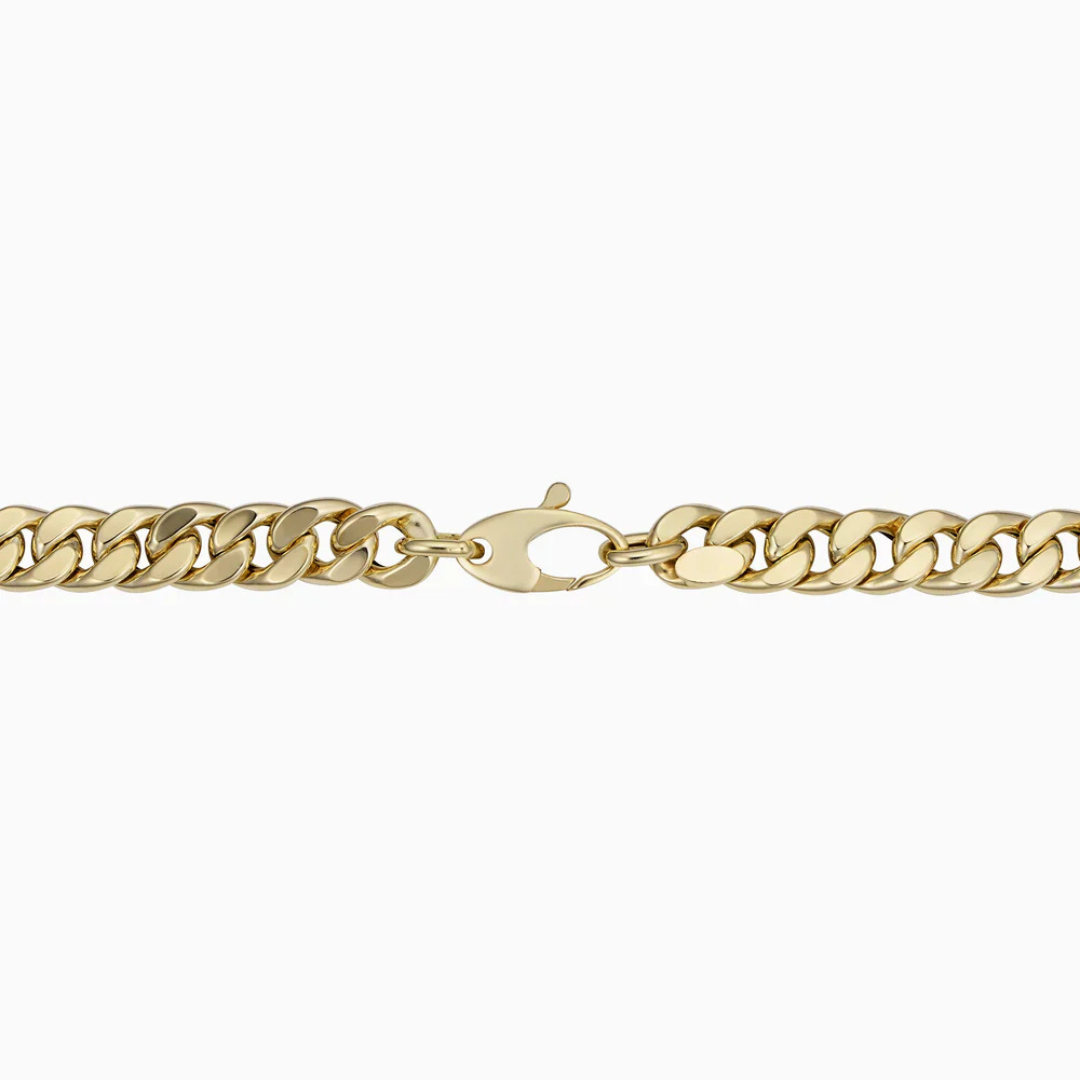 Heidi™ | Bracelet cubain affirmé avec finition dorée précieuse