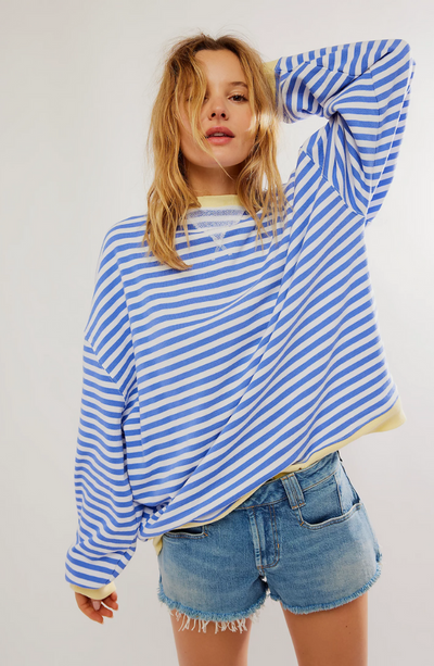 Pull Oversized Rayé Chic et Confortable