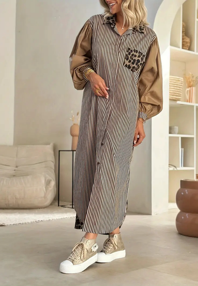Raquel | Robe Chemise à Boutons Pour Femmes | Chic