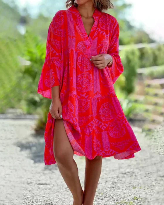 Vellana™ Boho-Kleid aus Baumwolle