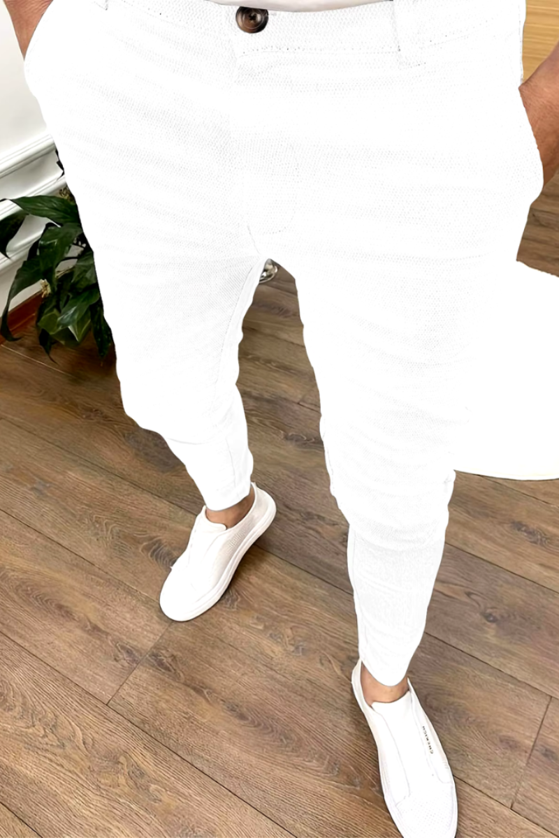 Marcelino | Pantalon de costume pour Hommes | Blanc