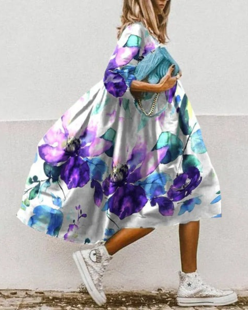 Berna | Robe d été Fléur Pour Femme | élégant