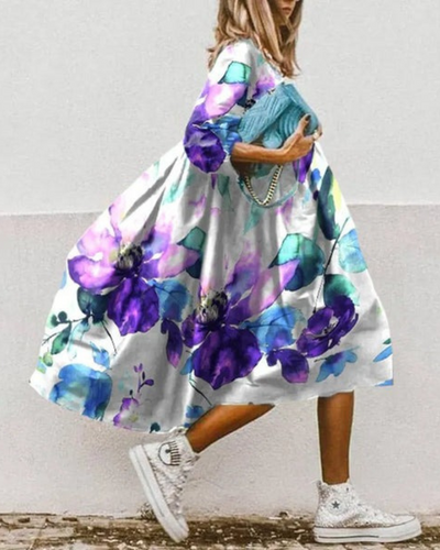 Berna | Robe d été Fléur Pour Femme | élégant