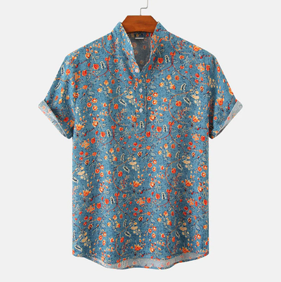 Chemise Boutonnée à Manches Courtes pour Hommes