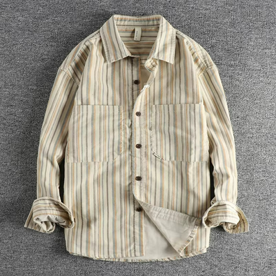 Bobby | Chemise décontractée rayée pour Hommes | Longue