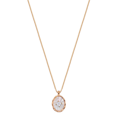 AURORA – Collier Élégant en Acier Inoxydable Doré