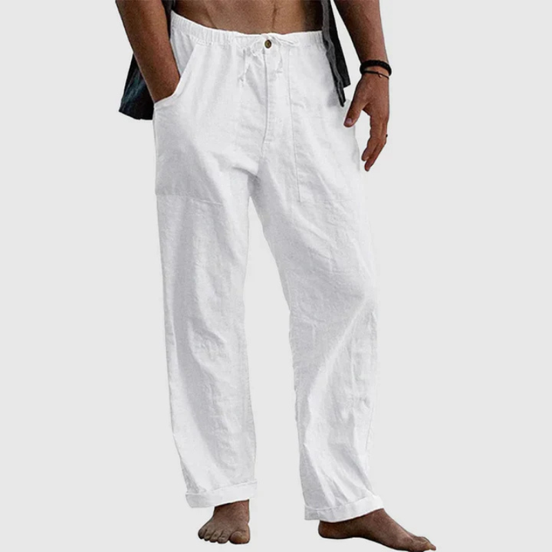 Fernando | Pantalon en lin décontracté pour Hommes | Larges