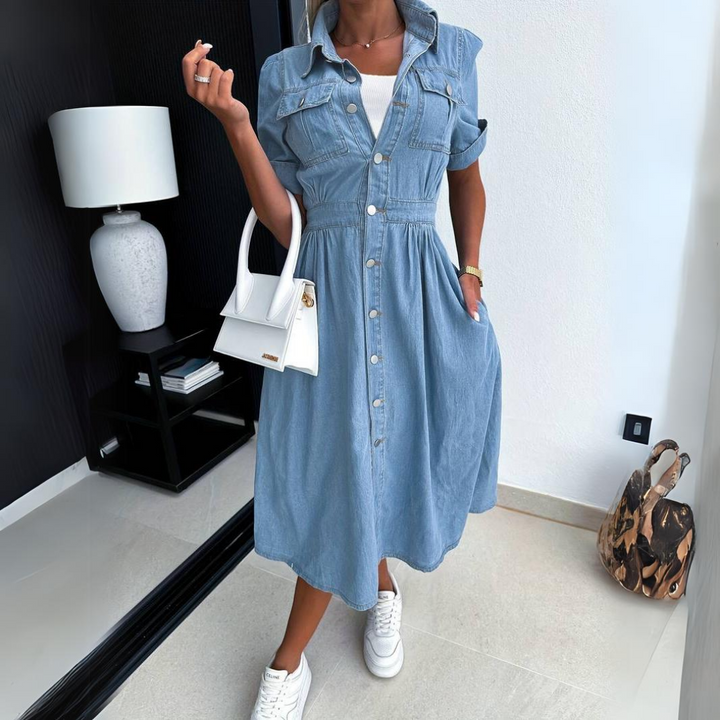 Zayna | Robe en Jean Élégante