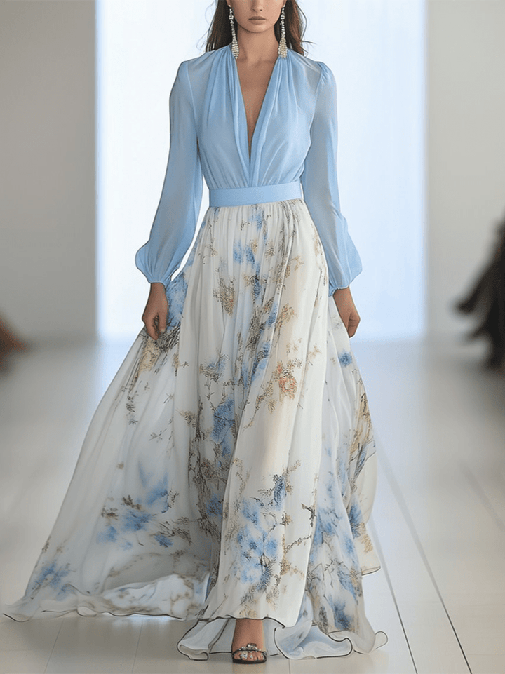 Tess™ Robe Longue à Motif Floral