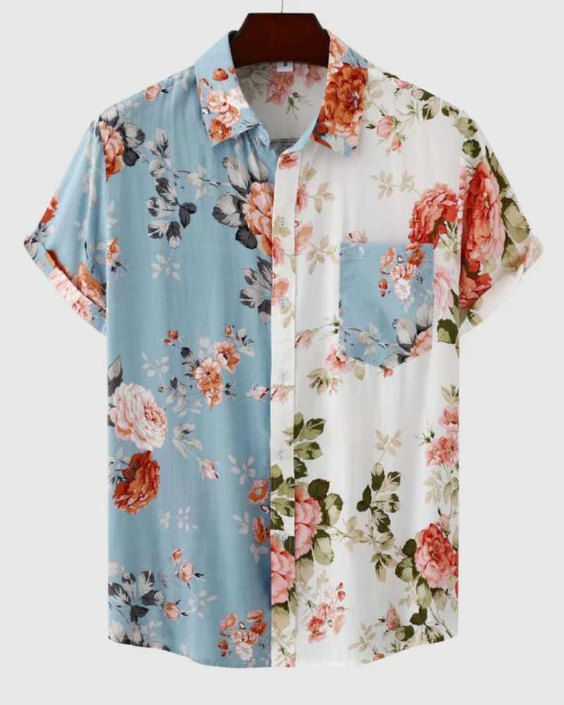 Rylie | Chemise Fleur Pour Hommes | manche courte