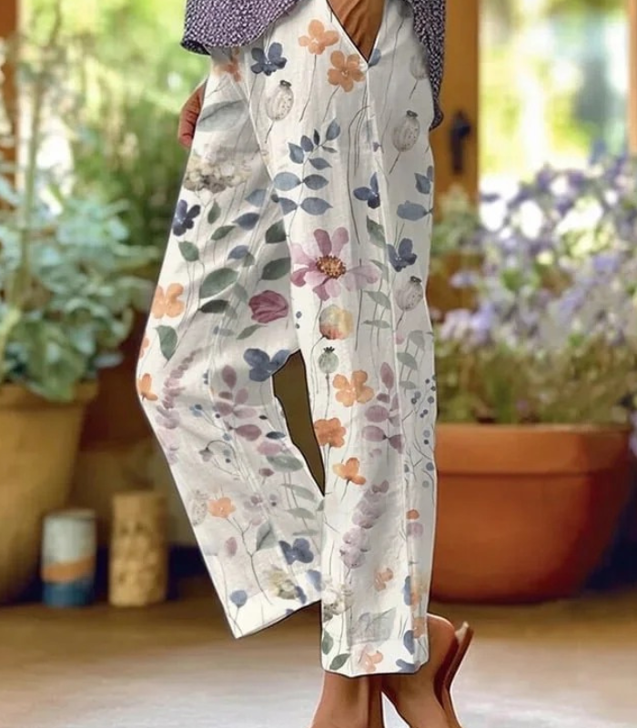 Glaizy |  Pantalon Fleur Pour femme | Baggy