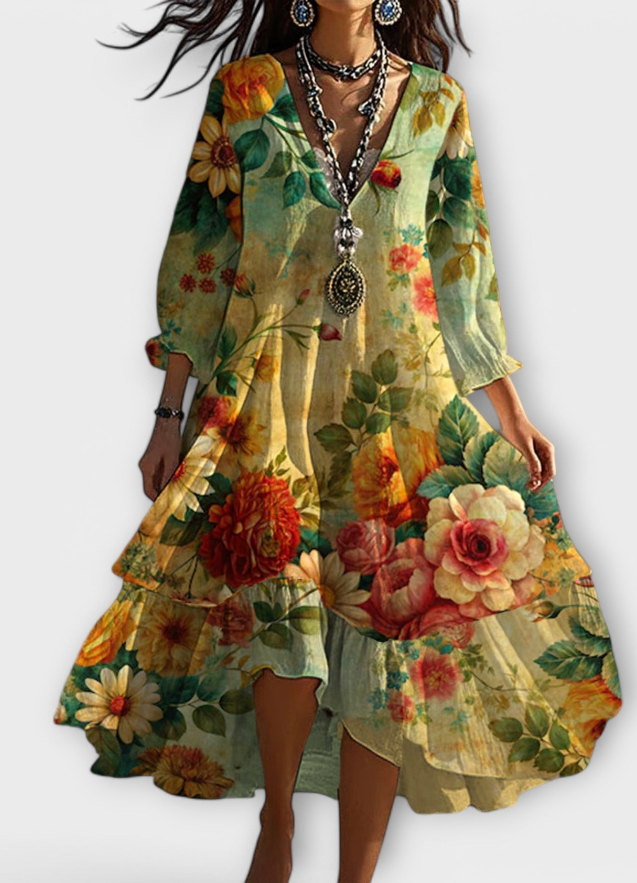 Bani | Robe Bohemian De Soirée Pour Femmes | Midi