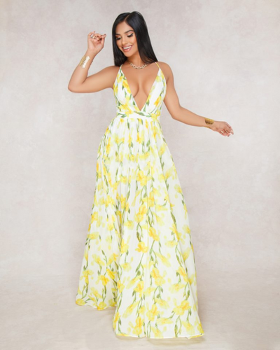 Avelise | Robe Fleurie Sans Manches Pour Femmes | Bohème