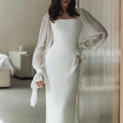 Sydney | Robe Blanche D' Mariage Pour Femme | élégant