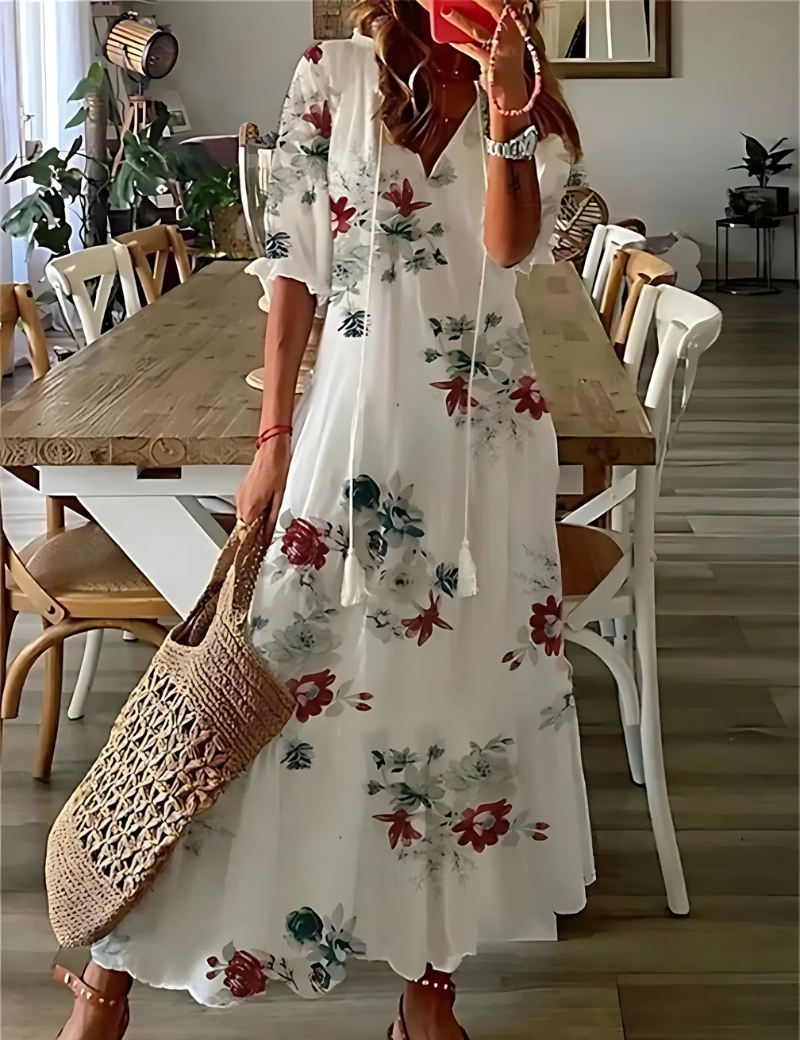 Haydée | Robe Maxi Femme | Fleurie