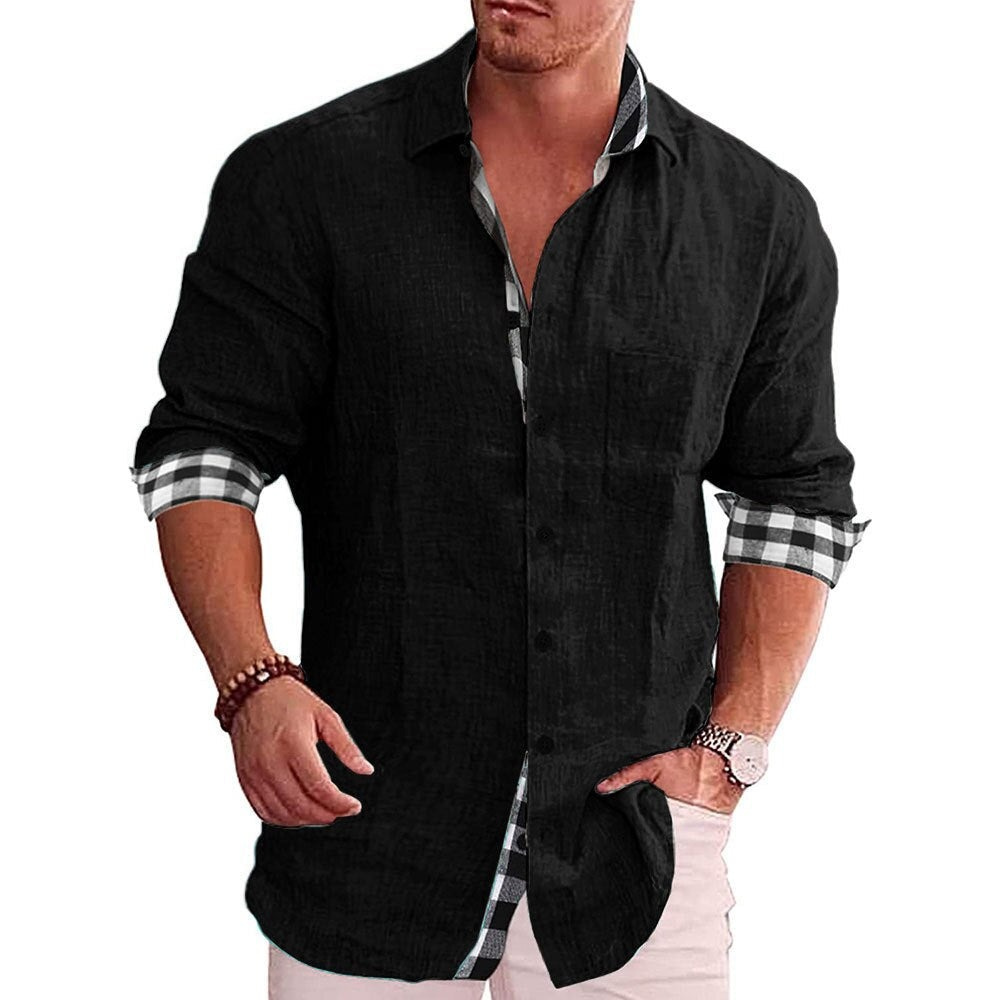 Darren | Chemise Décontractée Pour Hommes | Noir