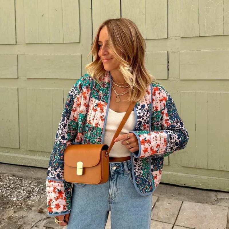 Néna | Veste vintage à fleurs pour Femmes | Elégant