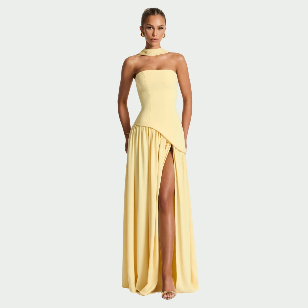 Tessa | Robe maxi élégante avec fente
