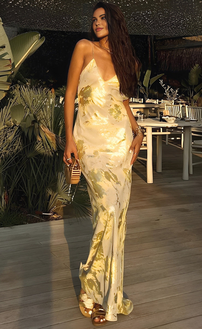 Jadie | Robe Longue Dos nu Pour Femme | Elégant